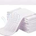 Toulite 10 Pcs 6 Layer Bra Liner Sweating, Cotton Sweat Liner Under Bra Pad Breast Washable Rectangle Absorb for Women Supply (Medium)