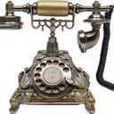 Sangyn Vintage Phone Retro Rotary Landline Phone Old Fashioned Antique Phone Old School Telephones for Home House Cafe Bar Star Hotel Decor