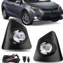 Fog Lights - LED Front Fog Lamps Assembly Compatible with Toyota Corolla S SE 2014 2015 2016 - LED Fog Lamp Kit Replacement for 8148202470 and 8148102480