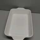 DOWAN Casserole Dish, 9x13 Ceramic Baking Dish, Large Lasagna Pan Deep for Oven, 4.2 Quarts Baking Pan with Handles, Oven Safe and Durable Bakeware for Lasagna, Home Decor, Wedding Gift, Soft White