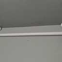 3 FT Heavy Duty Metal Stairs Railing Indoor White, Wall Mount Pipe Stair Handrail - Hand Rails for Indoor & Outdoor Steps, Banister Deck Porch Patio Railing, Wall Grab Bars for Seniors