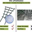 Feitore Mini Plant Trellis Garden Trellis for Climbing Plants Outdoor Plastic Superimposed Potted Plant Support Flower Supports (4 Pcs)