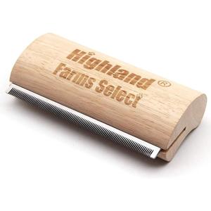 Deshedding Grooming Tool for Dogs, Cats & Horses, Ergonomic Design Wood Groom Brush, Professional Pet Groomer, Painlessly Remove for Short & Long Hair, Fur & Dirt - 5 Inches