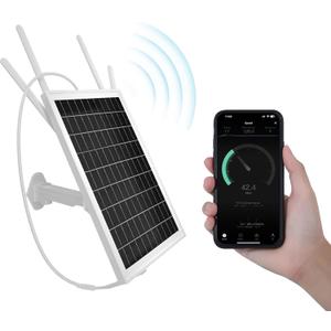 LASTCOW15W Solar Powered 4G LTE Modem Router, Outdoor WiFi Extender Signal Booster with SIM Card Slot, 50M WiFi Range, IP66 Waterproof, Long Endurance 24/7, 24000mAh Batteries