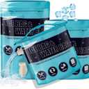 Reusable Ice Bags for Coolers, 3 Pack 2.5lb & 5lb Ice Cube Bag & Water Bag, Long Lasting Cold Dry Freezer Packs Provide Chilled Water for Camping Hiking Fishing