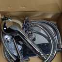 Veken Wide High Pressure Rain Shower Head with Handheld, Handheld Shower Heads with Multi Spray Modes, Rainfall Combo with 15" Metal Extension Arm,Detachable Dual Shower, Bathroom Decor,Chrome Silver (11.8 Inch(Standard)