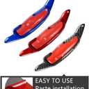 Carbon-Fiber Paddle-Shifter Cover for Genesis G80 - Paddle Shifter Extension,Car Refitting Decoration Accessories,for Hyundai Genesis G80 (RED)