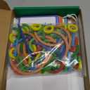 Montessori STEM Puzzle Toy for Kids Ages 3-6  Wooden Educational Manipulative for Fine Motor Skills, Shape & Color Matching, Creative Building Activity Set for Preschool & Kindergarten (Style2)