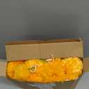 Norme 12 Pcs Marigold Garland 2.6 ft Long Strands Artificial Marigold Flowers Garland with Pendant Flower String Indian Diwali Decorations for Pooja Indian Wedding Dia De Los Muertos (Orange)