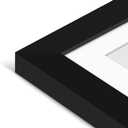 Americanflat 12x15 Picture Frame with Shatter-Resistant Glass - Use as 9x12 Frame with Mat or Display 12x15 Photo Without Mat - Signature Collection - Picture Frames for Wall Display - Black