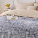 COOVA Fleece Throw Blanket for Couch, Super Soft and Cozy 3D Jacquard Warm Blankets, Lightweight and Fuzzy Throw for Bed, Sofa, Chair, Giftable (Light Grey, 50"x60")