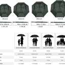 MRTLLOA Extra Large Golf Umbrella, 54/62/68/72 Inch Automatic Open, Oversize Double Canopy Vented Windproof Waterproof Sports Umbrellas for Rain