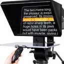 ILOKNZI i2/12-inch All-Metal Liftable teleprompter with Remote Control and Free App for Camera, with Tempered Optical Glass, for Studio Production Video