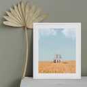 20x24 Frame, 20x24 Picture Frame Matted to 16x20, Solid Wood Poster Frame-Horizontal and Vertical Wall Hanging for Home, Exhibition, Caffe(White)