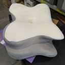 Cervical Neck Pillow, Ergonomic Memory Foam Pillows for Neck Pain Relief with Breathable Pillowcase, Adjustable Contour Neck Support Pillow for Side Back Stomach Sleepers, Odorless