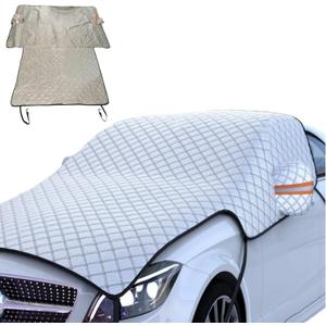 Heavy Duty Snow Car Cover 7-Layer Thickened Enlarge 92"x87" inch Windproof Waterproof Windshield Cover for Ice and Snow, All-Season Versatility Universal Fit SUV/Truck/Sedan.