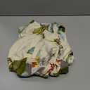 Stretch Dining Room Chair Covers, Flowers Chair Seat Covers with Ties Elastic Non-Slip Chair Seat Slipcovers for Dining Room Kitchen Office (Green Leaves,1 Pieces)