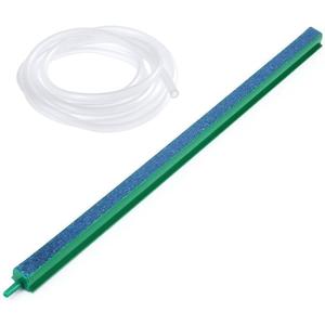 Saim 16 inch Aquarium Air Stone Bar, Bubbles Release Oxygen Diffuser Bar, Fish Tank Mineral Air Bubble Air Stone Bar (Green - Blue) with 20ft Clear Airline Tubing