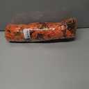 Ivydale 2 PCS Artificial Fall Hanging Flowers Fake Plants Outdoor,Silk Morning Glory Faux Flowers with Eucalyptus Leaves,UV Resistant Realistic Mums Plants for Home Garden Decor (Orange)