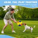 Herding Ball for Dogs, 10'' Dog Training Soccer Ball with Straps for Australian Shepherd, Border Collie, Cattle Dog, Small & Medium Breed Outdoor Play