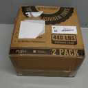 TICONN 10" Solid Tires, 2 Pack Flat Free 4.10/3.50-4'' Wheels with 5/8 Axle Bore Hole and Double Sealed Bearings (Black, 2PK)