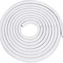 uxcell Edge Trim U Seal Extrusion White U Channel Edge Protector PVC Plastic W Iron Sheet Fits 1/16''-9/64'' Edge 10Ft/3Meter Length