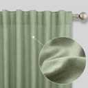 KOUFALL Sage Green Curtains 96 Inches Long 2 Panel Set,Organic Linen Modern Cottage Farmhouse Boho Chic Decor 8FT 8 FT Floor to Ceiling Curtains for Bedroom Living Room