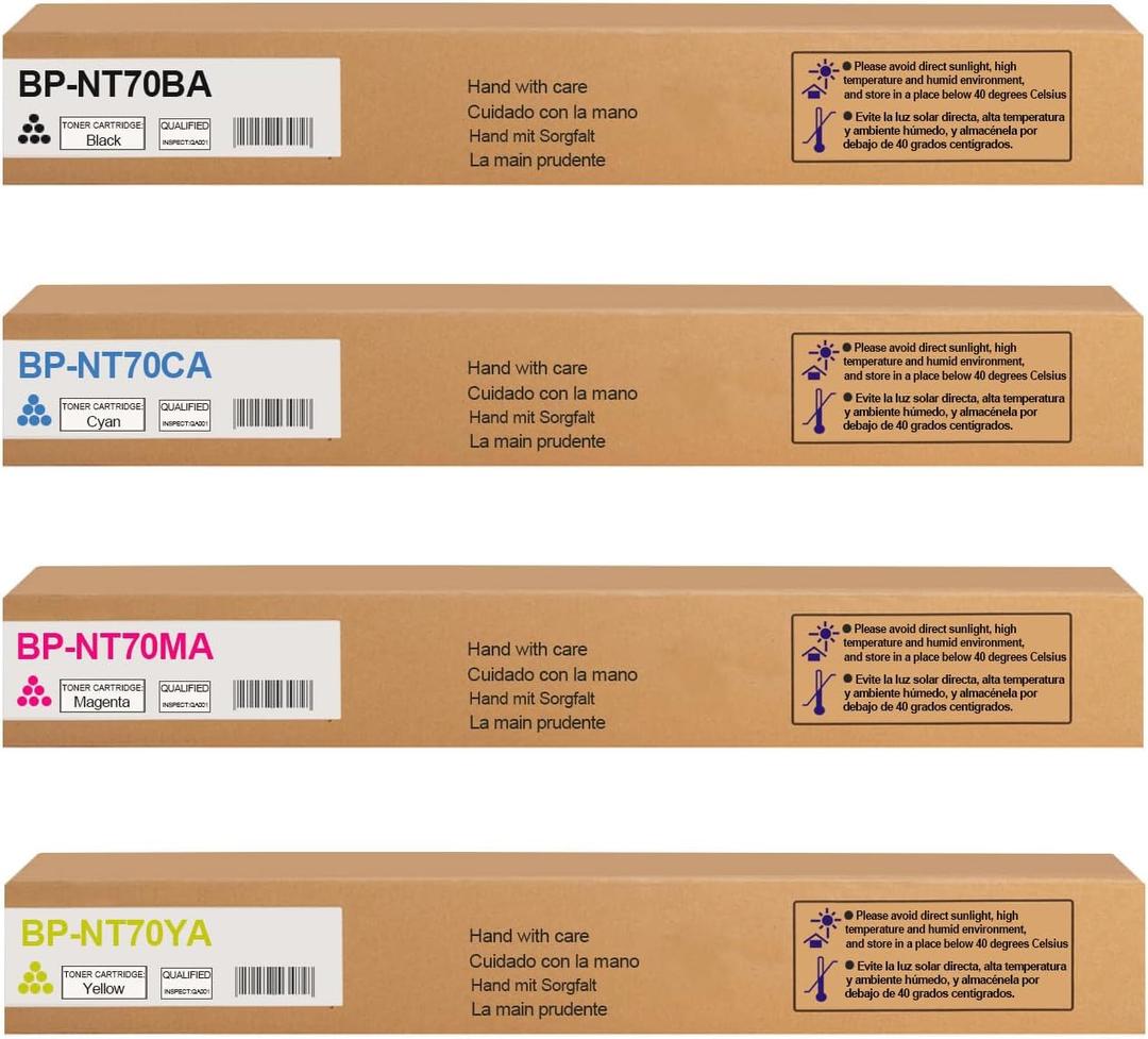 BP-NT70 BP-NT70BA BP-NT70CA BP-NT70MA BP-NT70YA Toner Cartridge Use for Sharp BP-50C26 BP-50C31 BP-50C36 BP-50C45 BP-70C31 BP-70C36 BP-70C45 Printers
