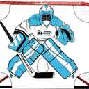 Premier Sports  Hockey Goal Shooter Tutor  for Use Only with 54 Junior Hockey Net  Street & Roller Hockey Nylon Shooting Tarp  Hockey Shooting Accuracy Training Equipment