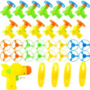 70 Pack Flying Launcher Toy Novel Flying Launcher Toy with 14 Pcs Launchers and 56 Pcs Flying Toy for Kids Outdoor and Indoor Games Birthday Party Favors