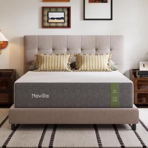 Novilla 10 Inch Queen Mattress, Mattress in a Box with NanoGel Memory Foam for Cool Night Sleep, High-Density Support Foam for Spine Support & Motion Isolation, CertiPUR-US Certified