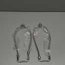 9 Inch Nickel Lamp Harp Holder Kit with Finial and Detachable Saddle Base, Light Duty, Saangseon Set of 2 DIY Lighting Accessories Horn Frame Lampshade Bracket