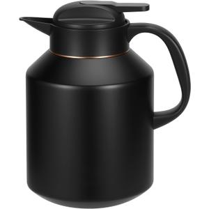 70 oz Thermal Coffee Carafe Insulated for Keeping Hot and Cold, Stainless Steel Thermal Coffee pot for Coffee, Tea, Water for Parties, Black