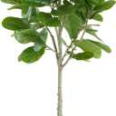 Artificial Fiddle Leaf Fig Tree 6ft - Realistic Tall Fake Plants for Office Home Living Room Bedroom Decor Indoor Outdoor - Green Large Silk Faux Floor Plant with Pot