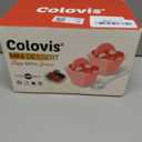 Colovis Mini Dessert Cups, 100 CT 2oz Clear Plastic Parfait Appetizer Cups with Spoons Mini Square Dessert Bowls for Serving, Tasting (100)
