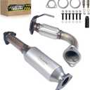 Catalytic Converter Compatible with Honda Accord 2003 2004 2005 2006 2007 L4 2.4L 2PCS, Catalytic Convertor EPA Compliant 16299