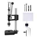 Leather Hole Puncher Industrial Hole Puncher Arbor Press Leathercraft Punching Tools for DIY Leather Craft Punching Holes withPP Plate1.5-13mm Clamping ChuckFree Accessorie