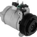 ECCPP A/C Compressor with Clutch Fit for Jeep Wrangler V6 3.8L 2007 2008 2009 2010 2011 AC Compressor