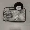 TAILI Soap Bar Holder Dish with Hooks, Shower Soap Tray Saver Suction Cup with Razor Holder for Wall, Rustproof Stainless Steel Bath Shampoo Caddy for Bathroom Accessories Organizer,Brown (5.6" * 4.6")