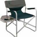 Coleman Outpost Elite Folding Camping Chair with Side Table & Cup Holder, Weather-Resistant Portable Chair with Arm Rests, Seat Area: 20 1/2"