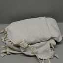 MYSKY HOME Table Cloth 60x102 in Rectangle, Cotton Tassel Linen Look Waterproof, Wrinkle Free Table Cover with Beige Tassels for Kitchen Dining, Party