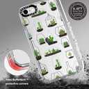 MOSNOVO Case for iPhone SE, iPhone 8 & iPhone 7, [Buffertech 6.6ft Military-Grade Drop Protection] [Anti Peel Off Tech] Clear TPU Bumper Phone Case Cover Design - Botany