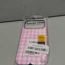 Compatible with iPhone 17 Pro Max Case, Cute Simple Checkered Phone Case for Women, Shockproof Slim Soft TPU and Hard PC Protective Cover Compatible with iPhone 17 Pro Max 6.9", Pink