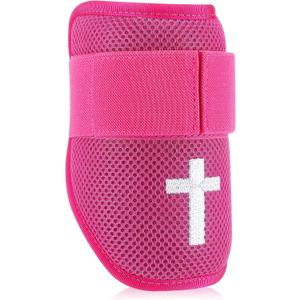 Soulchen Baseball Elbow Guard Youth Softball Elbow Guard with Cross Pattern and Adjustable Straps for Youth Baseball Softball Sports (Pink)