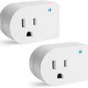 Single Surge Protector Outlet,Grounded Outlet Wall Tap Adapter with Indicator Light, 1 Outlet,245J/125V, ETL, White, 2Pack