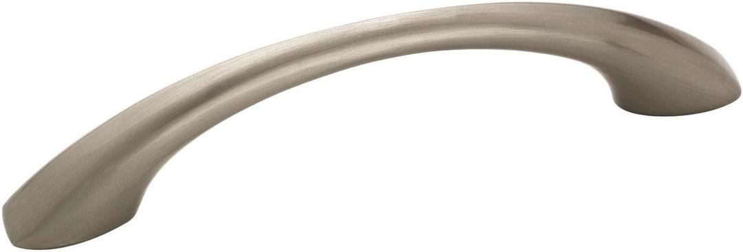 Amerock | Cabinet Pull | Satin Nickel | 3-3/4 inch (96 mm) Center to Center | Vaile | 10 Pack | Drawer Pull | Drawer Handle | Cabinet Hardware