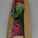 Artificial Geranium Fake Flowers for Outdoors Decoration, 6 Bundles Silk Geraniums Flower UV Resistant Look Real Faux Plants for Front Door Garden Porch Planter Patio Balcony Yard Indoor Home, Mix (3 Fuchsia, 3 Purple)