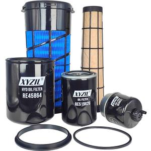 Service Filter Kit Compatible with John Deere 5045E 5055E 5065E 5075E Tractor w/ T2 & IT4 Engine RE282286 RE282287 RE60021 RE519626 RE45864 Primary Secondary Air Fuel Hydraulic Oil Filter