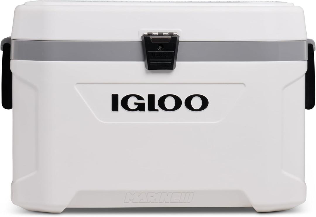 Igloo Marine Cooler | Insulated Hard Shell Ice Chest |Great for Fishing, Camping, Boating, & More, 54 Qt