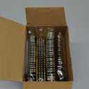 N9R 100PCS Gold Plastic Silverware - Gold Plastic Cutlery Set Disposable Flatware Dinnerware -50 Forks, 25 Spoons, 25 Knives for Party, Birthday, Wedding